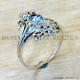 Blue Topaz 925 Sterling Silver Ring (SJWR-2948)