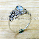 Blue Topaz 925 Sterling Silver Ring (SJWR-2955)