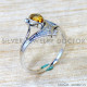 Citrine 925 Sterling Silver Ring (SJWR-2958)