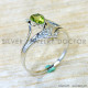 Peridot 925 Sterling Silver Ring (SJWR-2961)