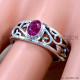 Ruby 925 Sterling Silver Ring (SJWR-2962)