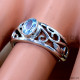 Blue Topaz 925 Sterling Silver Ring (SJWR-2963)
