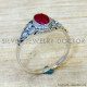 Ruby 925 Sterling Silver Ring (SJWR-2968)