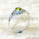Peridot 925 Sterling Silver Ring (SJWR-2969)