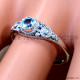 Blue Topaz 925 Sterling Silver Ring (SJWR-2977)