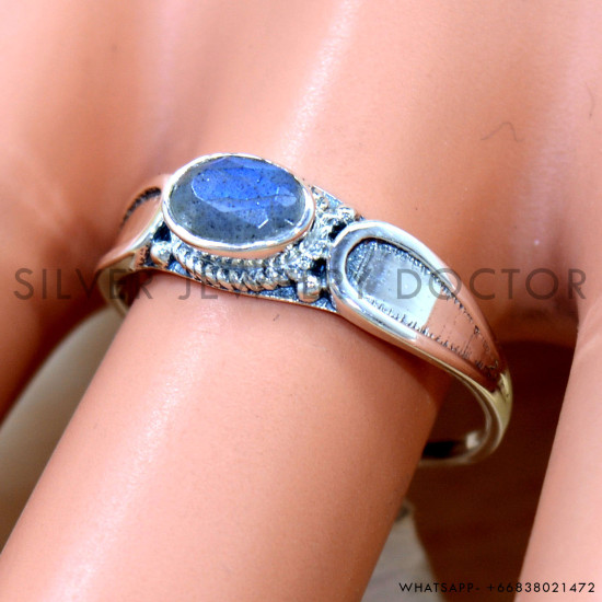 Labradorite 925 Sterling Silver Ring (SJWR-2982)