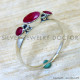 Ruby 925 Sterling Silver Ring (SJWR-2984)