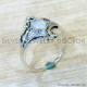 Rainbow Moonstone 925 Sterling Silver Ring (SJWR-2986)