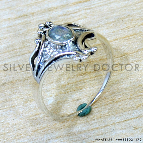 Labradorite 925 Sterling Silver Ring (SJWR-2989)