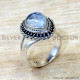 Rainbow Moonstone 925 Sterling Silver Ring (SJWR-2990)