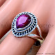 Ruby 925 Sterling Silver Ring (SJWR-2991)