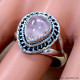 Rose Quartz 925 Sterling Silver Ring (SJWR-2992)