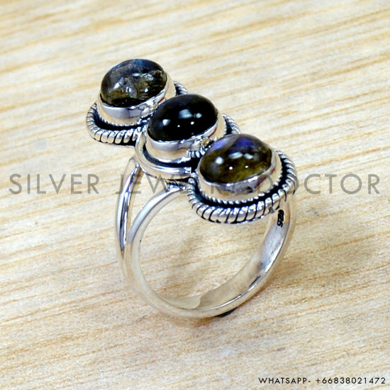 Labradorite 925 Sterling Silver Ring (SJWR-2993)