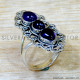 Amethyst 925 Sterling Silver Ring (SJWR-3000)