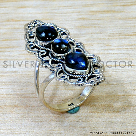Labradorite 925 Sterling Silver Ring (SJWR-3001)