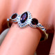 Garnet 925 Sterling Silver Ring (SJWR-3004)
