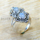 Rainbow Moonstone 925 Sterling Silver Ring (SJWR-3009)