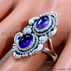 Amethyst 925 Sterling Silver Ring (SJWR-3011)
