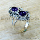 Amethyst 925 Sterling Silver Ring (SJWR-3011)
