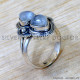 Rainbow Moonstone 925 Sterling Silver Ring (SJWR-3017)
