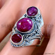Ruby 925 Sterling Silver Ring (SJWR-3019)