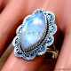 Rainbow Moonstone 925 Sterling Silver Ring (SJWR-3024)