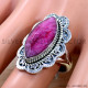 Ruby 925 Sterling Silver Ring (SJWR-3026)