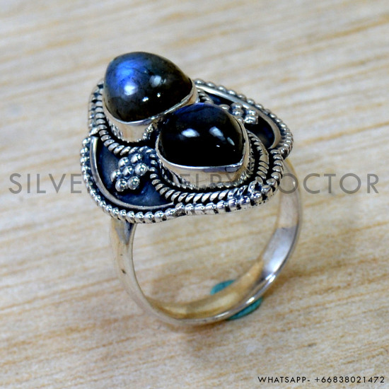 Labradorite 925 Sterling Silver Ring (SJWR-3027)