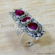 Ruby 925 Sterling Silver Ring (SJWR-3031)