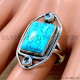Blue Topaz 925 Sterling Silver Ring (SJWR-3048)