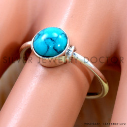 Turquoise 925 Sterling Silver Ring (SJWR-3053)
