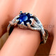Sapphire 925 Sterling Silver Ring (SJWR-3054)