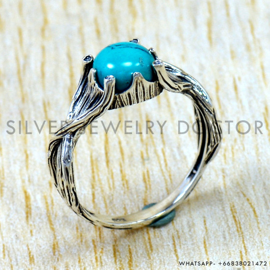 Turquoise 925 Sterling Silver Ring (SJWR-3060) Turquoise 925 Sterling Silver Ring (SJWR-3060)