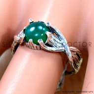 Green Onyx 925 Sterling Silver Ring (SJWR-3061) Green Onyx 925 Sterling Silver Ring (SJWR-3061)