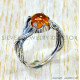 Amber 925 Sterling Silver Ring (SJWR-3063) Amber 925 Sterling Silver Ring (SJWR-3063)