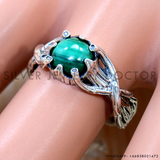 Malachite 925 Sterling Silver Ring (SJWR-3067) Malachite 925 Sterling Silver Ring (SJWR-3067)