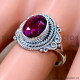 Ruby 925 Sterling Silver Ring (SJWR-3074) Ruby 925 Sterling Silver Ring (SJWR-3074)