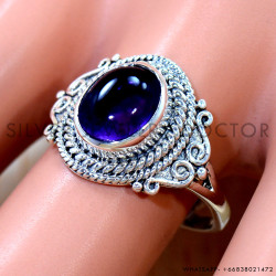 Amethyst 925 Sterling Silver Ring (SJWR-3075)