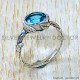 Blue Topaz 925 Sterling Silver Ring (SJWR-3076) Blue Topaz 925 Sterling Silver Ring (SJWR-3076)