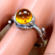 Amber 925 Sterling Silver Ring (SJWR-3080) Amber 925 Sterling Silver Ring (SJWR-3080)