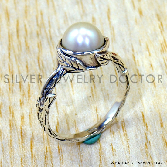 Pearl 925 Sterling Silver Ring (SJWR-3081) Pearl 925 Sterling Silver Ring (SJWR-3081)
