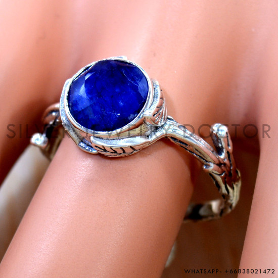 Sapphire 925 Sterling Silver Ring (SJWR-3087) Sapphire 925 Sterling Silver Ring (SJWR-3087)