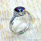 Mystic Topaz 925 Sterling Silver Ring (SJWR-3090) Mystic Topaz 925 Sterling Silver Ring (SJWR-3090)