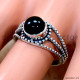 Black Onyx 925 Sterling Silver Ring (SJWR-3096)