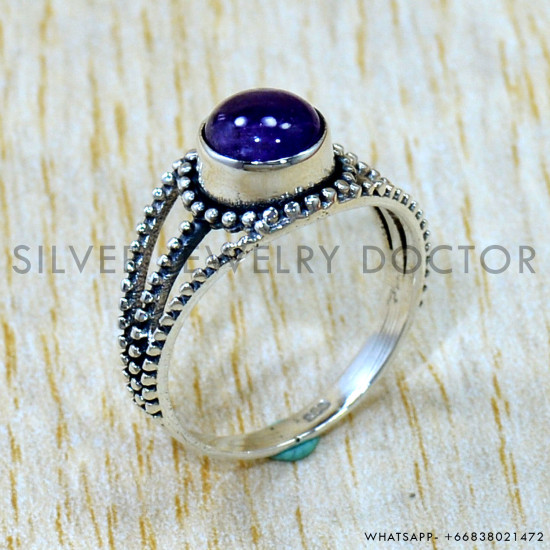 Amethyst 925 Sterling Silver Ring (SJWR-3098) Amethyst 925 Sterling Silver Ring (SJWR-3098)