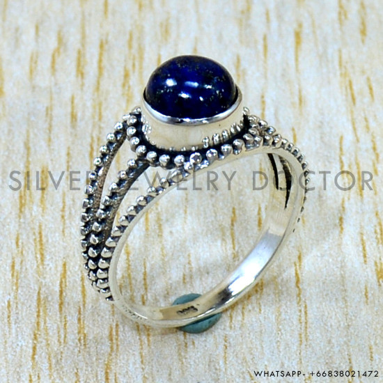 Lapis Lazuli 925 Sterling Silver Ring (SJWR-3099) Lapis Lazuli 925 Sterling Silver Ring (SJWR-3099)