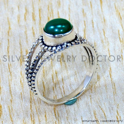 Malachite 925 Sterling Silver Ring (SJWR-3101) Malachite 925 Sterling Silver Ring (SJWR-3101)