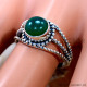 Malachite 925 Sterling Silver Ring (SJWR-3101) Malachite 925 Sterling Silver Ring (SJWR-3101)