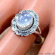 Rainbow Moonstone 925 Sterling Silver Ring (SJWR-3113) Rainbow Moonstone 925 Sterling Silver Ring (SJWR-3113)