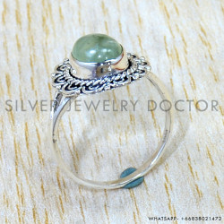 Prehnite 925 Sterling Silver Ring (SJWR-3124) Prehnite 925 Sterling Silver Ring (SJWR-3124)